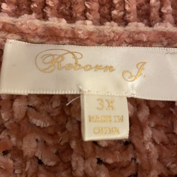 Pink Oversized Chenille Sweater - Picture 3 of 4